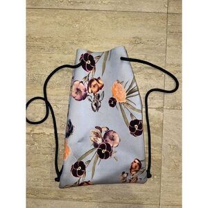 Triangl Neoprene Swim Bag Floral‎ Drawstring Gray